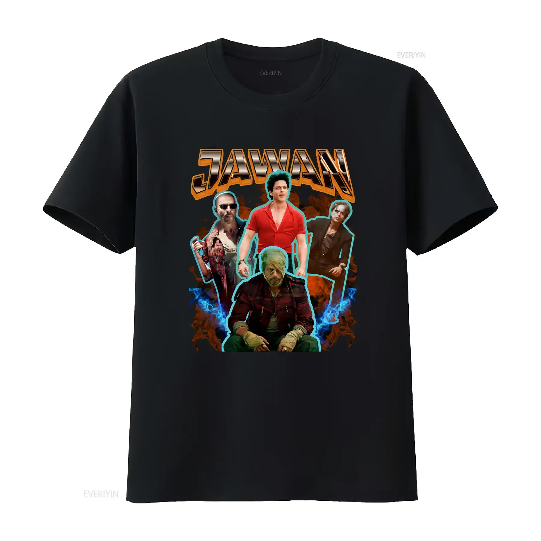 Jawan movie T Shirt Shahrukh Khan 90s Vintage style Bootleg SRK King Bollywood Indian long or short sleeves vintage Washed