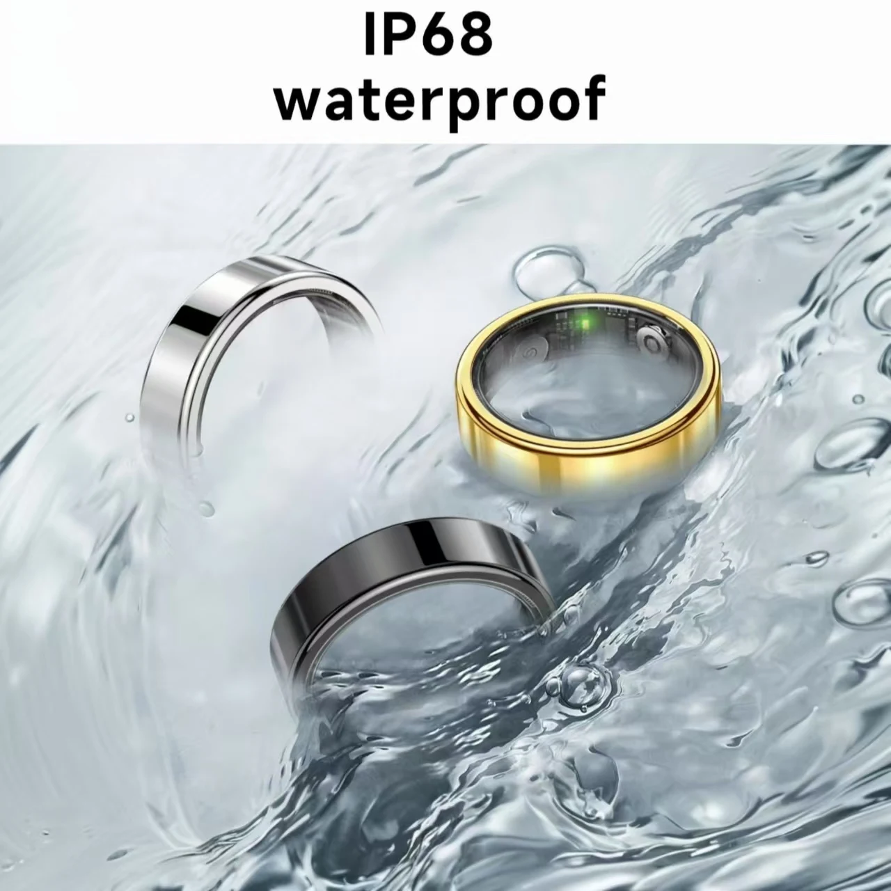 Anillo inteligente para mujer con seguimiento deportivo multimodo, monitoreo del sueño y batería de larga duración. Adecuado para ocio, viajes de negocios y viajes diarios. Un exquisito regalo para damas.