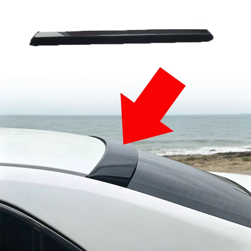 Rear Window Roof Spoiler Top Wing For 2010‑2018 Toyota Mark X ABS Exterior Body Kit Modification Car Rear Roof Spoiler Accessori