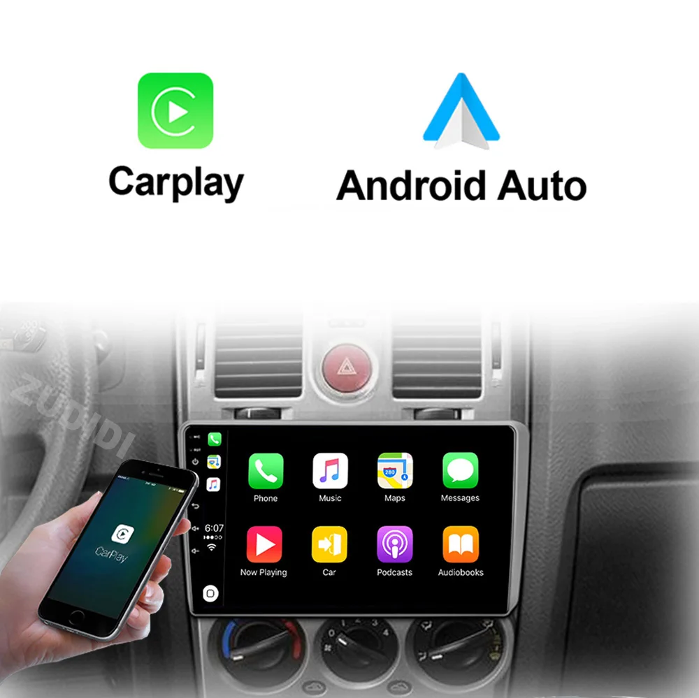 Android 16 Radio de coche 4G + WIFI Carplay para HYUNDAI GETZ 2002 - 2011 reproductor de vídeo Multimedia navegación GPS Android Auto 2 Din DVD 3