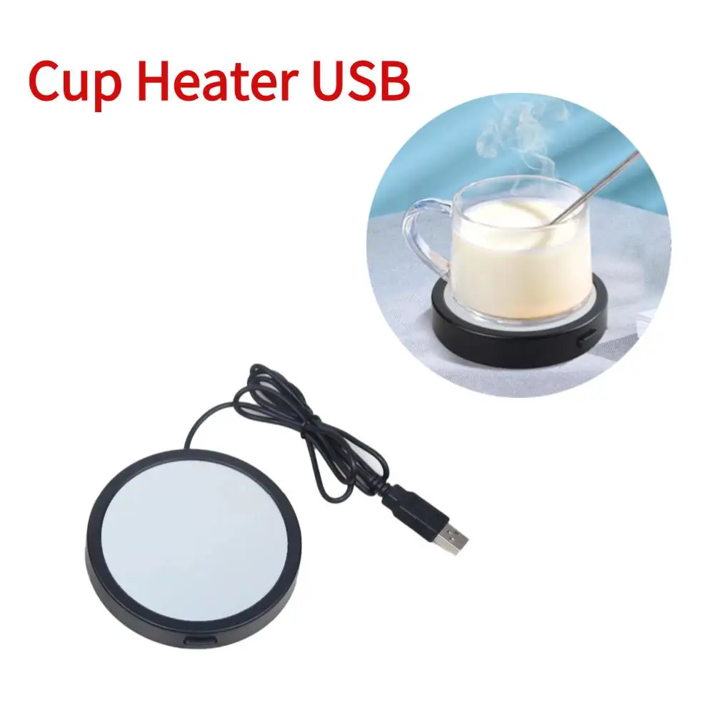 Cup Heater USB Coffee Mug Warmer Electric Milk Tea Cup Heating Thermostatic Coaster Cup Warmer For Home Office USB Cup Warmer