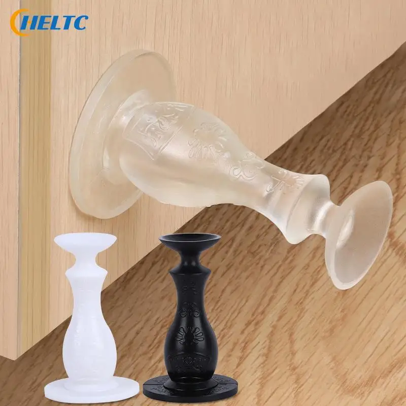 1*Door Stopper Silicone Mute Self Adhesive Door Stopper Bumper Door Suction Door Rear Retainer Wall Protectors Hidden DoorHolder