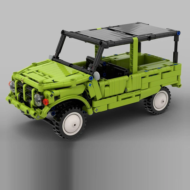 City Car Model MOC Building Bricks Light Sport Utility Vehicle Modular Technology Children Holiday Gifts Assemble Toys Suit
