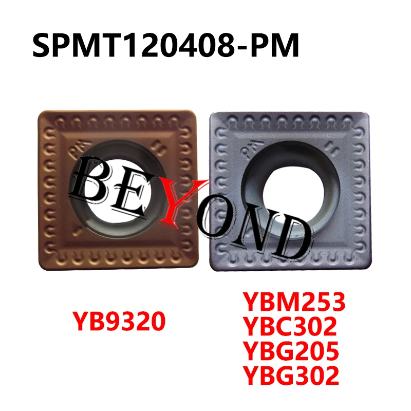 

SPMT120408-PM YBM253 YB9320 YBG205 YBC302 YBG302 100% оригинальные карбидные вставки SPMT 120408 токарный резец токарный инструмент