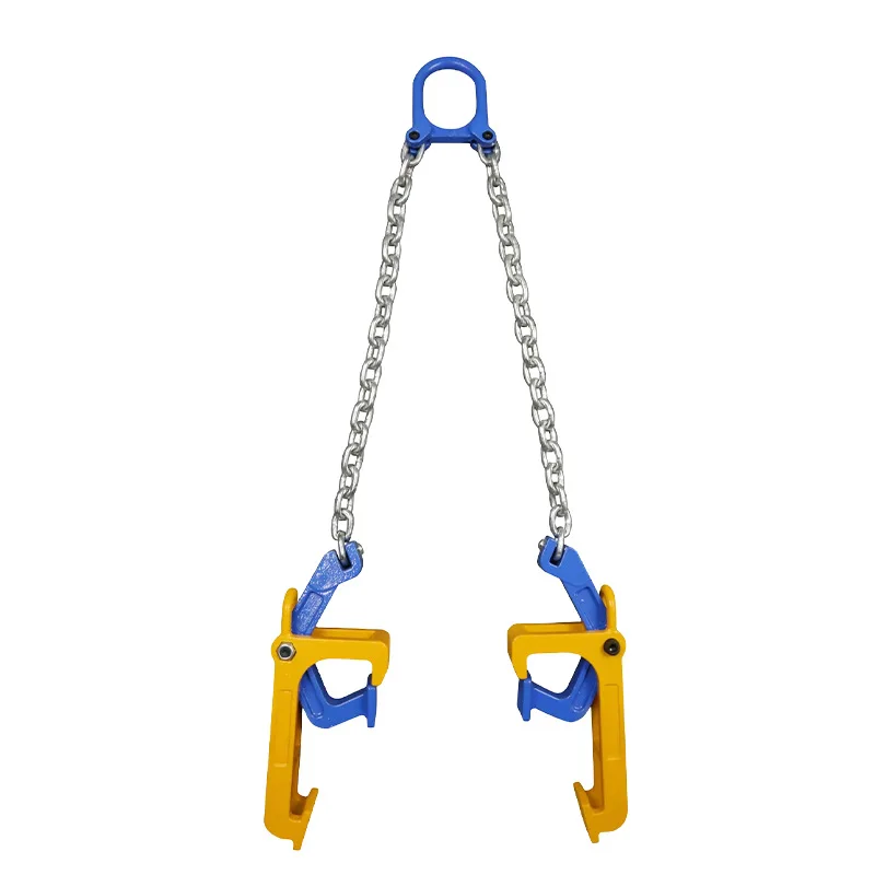 Cross-border wholesale outdoor manganese steel chain combined sling set forklift lifting plastic bucket special sling flange