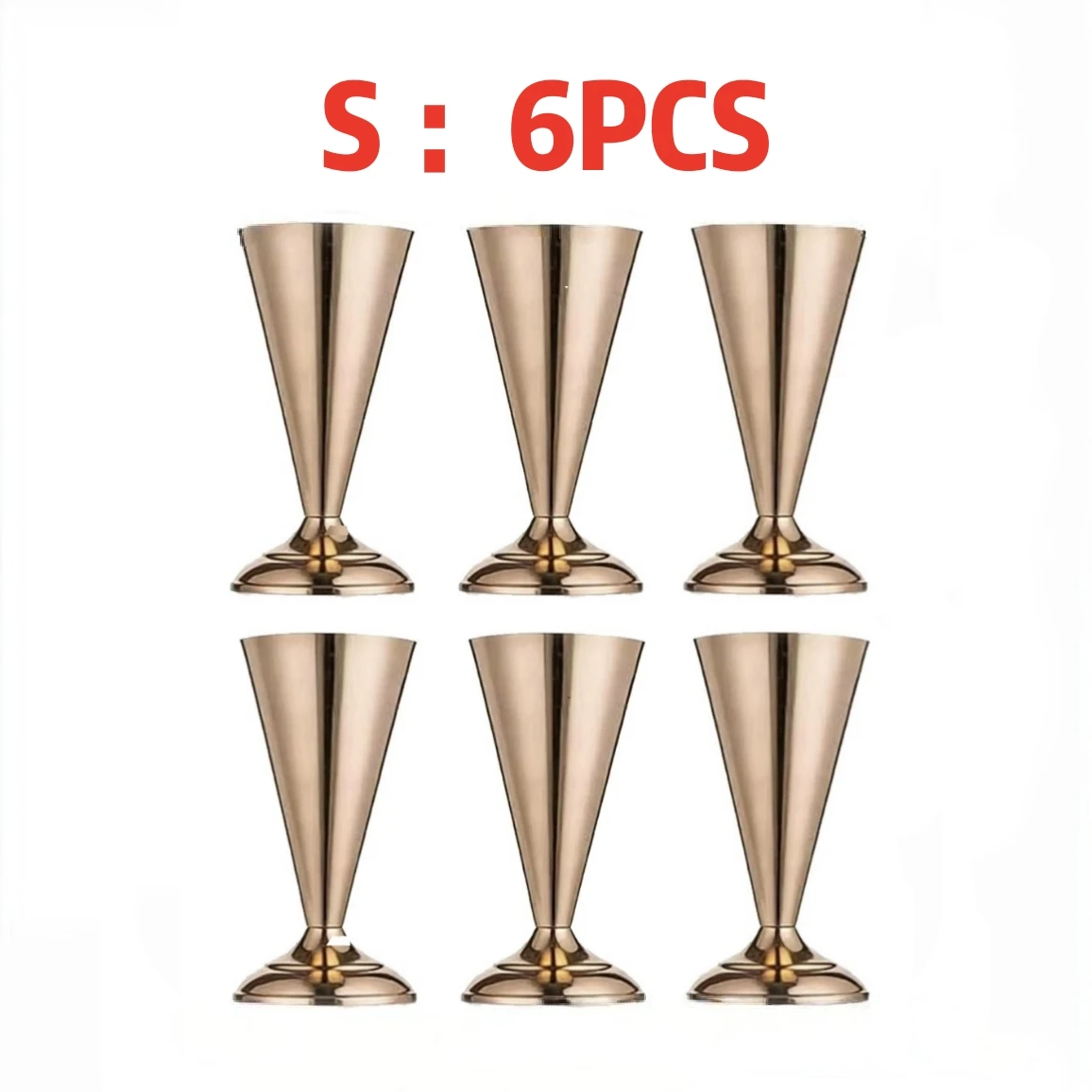 Gold Metal Trumpet Vase Stand Holder Cone Flower Holder for Wedding Table Centerpiece, Party & Home Decor 3 Sizes Choose image 3