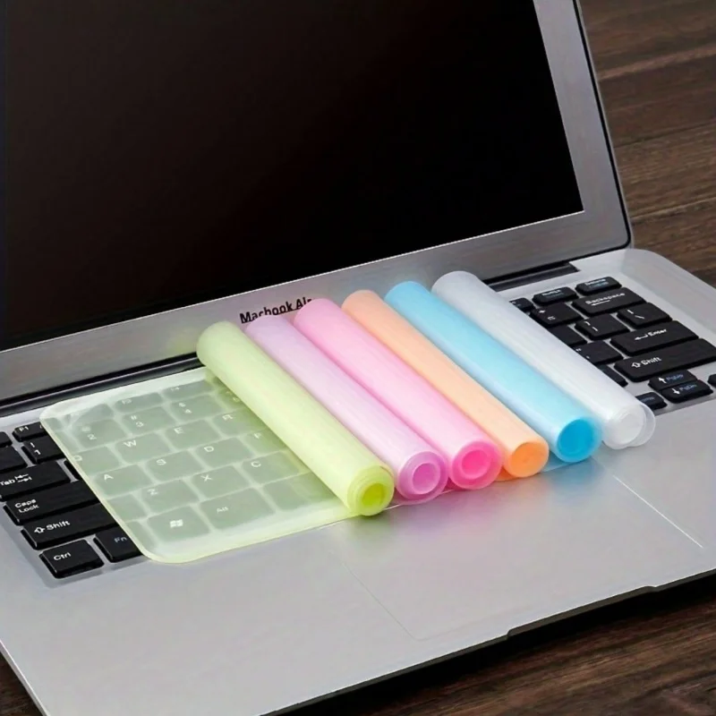 قطعة واحدة من طبقة حماية لوحة المفاتيح رفيعة للغاية مناسبة لأجهزة الكمبيوتر المحمولة مقاس 12-14 بوصة، طبقة حماية مقاومة للماء والغبار #2