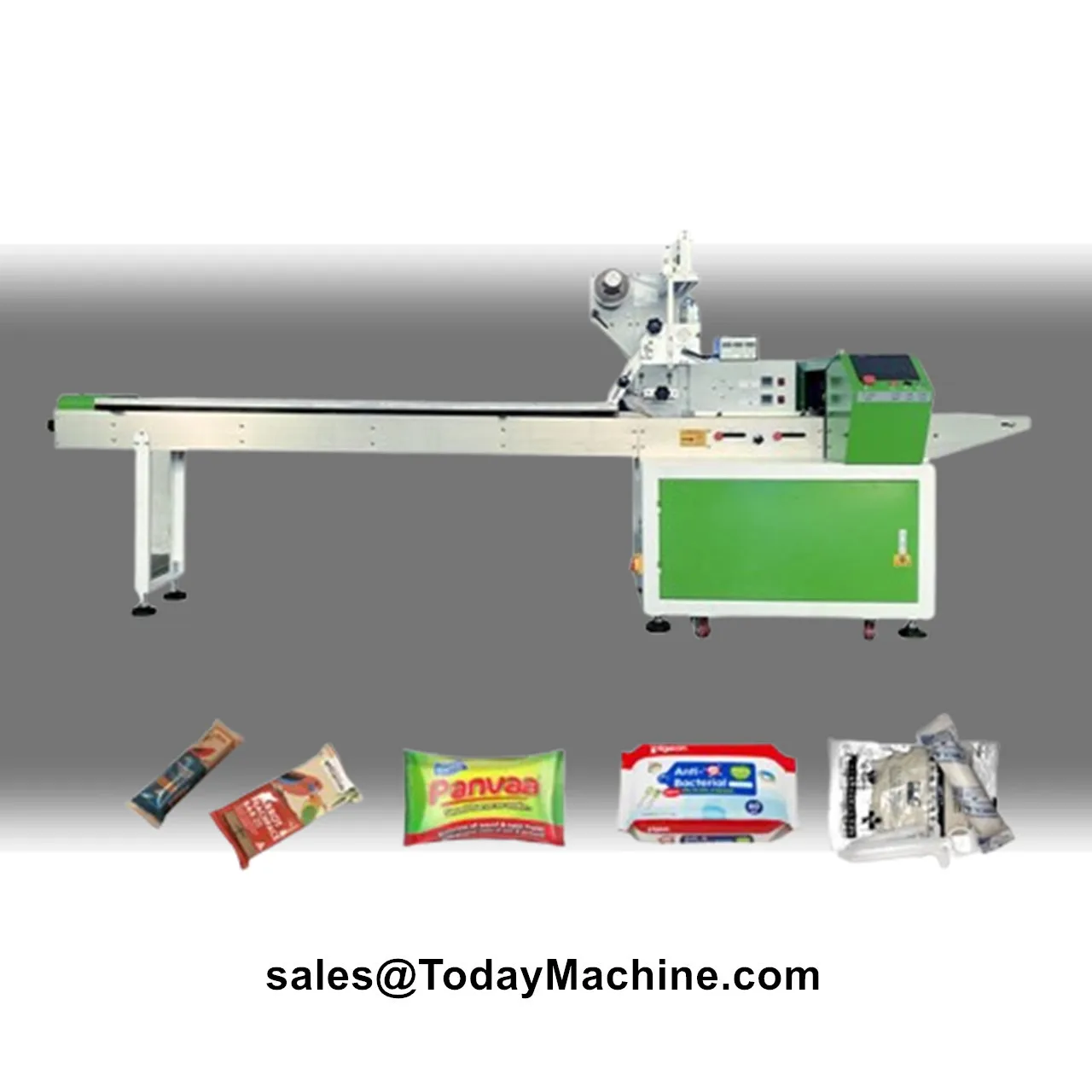 Automatic Horizontal Instant Noodles Biscuit Bread Food Flow Pillow Filling Wrapping Machine
