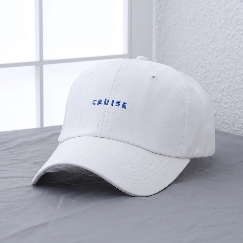 

1PC Letter Embroidered Baseball Cap Fashion Trend Versatile Casual Soft Top Curved Brim Sun Protection Baseball Cap