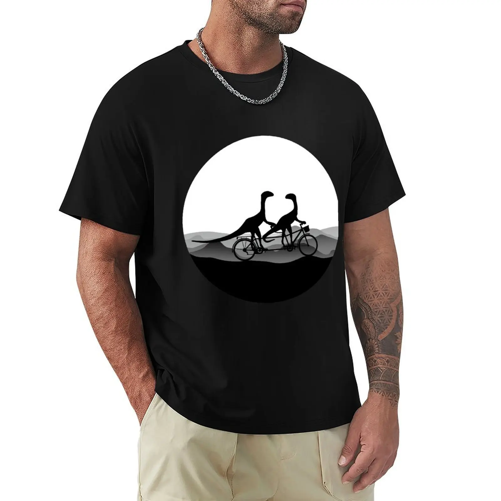 

DINO BYCICLE - DINO on bycicle - Dino Collection T-Shirt custom shirt Blouse quick drying anime workout shirts for men