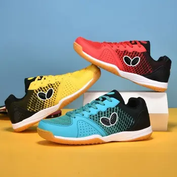 Professionele tafeltennisschoenen rundvleespeeszool schokabsorptie draag lichte schoenen voor dames en heren