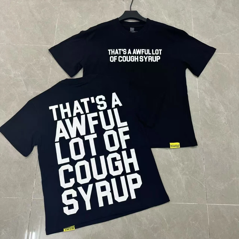 That's A Awful Lot of Cough Syrup Short Sleeve American Street Pop Hip-hop Cart… - Image 2