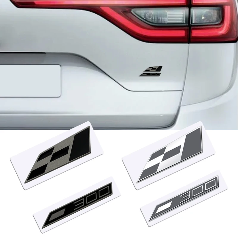 Metal 3D Race Flag Front Grille Sticker Car Rear Trunk Body Emblem Badge for Seat Leon 300 Altea Ibiza Toledo Cordoba cupra