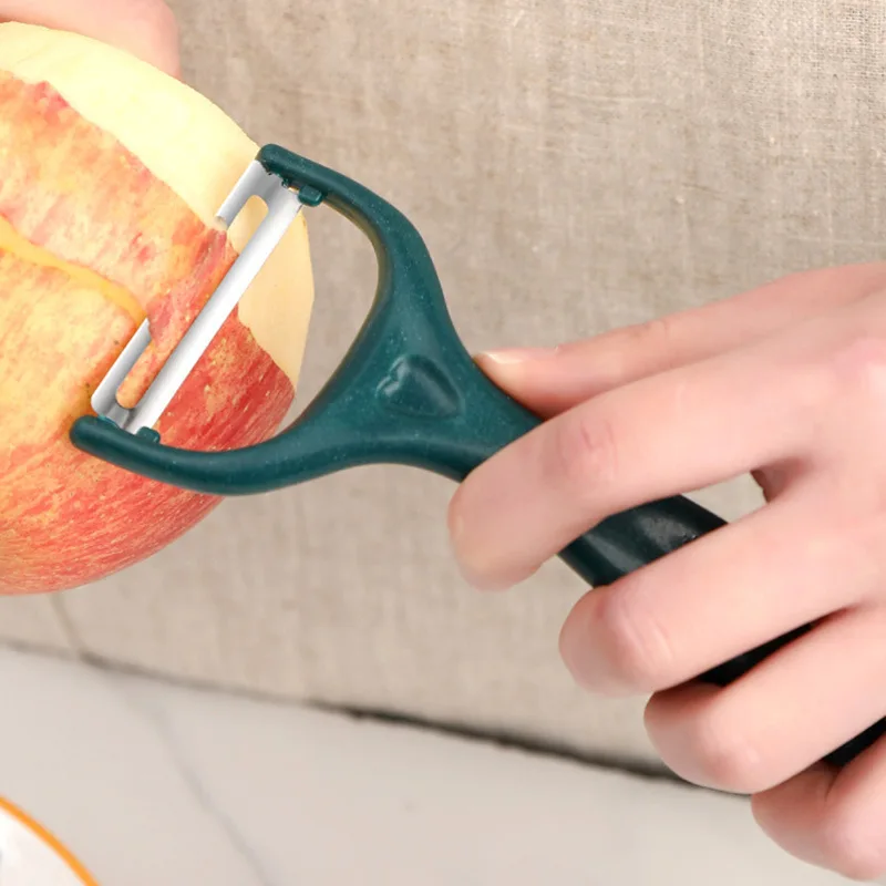 [Buy 1 get 1 free] Stainless steel paring knife Potato paring device Scraper Fruit melon planer Household multi-functional kitchen tool