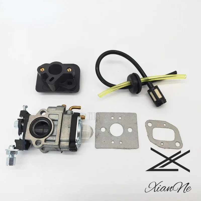 Carburador Junta Intake Manifold Kit, Filtro de Mangueira de Combustível, Ajuste para Cortador de Escova, Aparador, 43cc, 52cc, 40-5, BC430, CG430, 15mm, Peças De Reposição