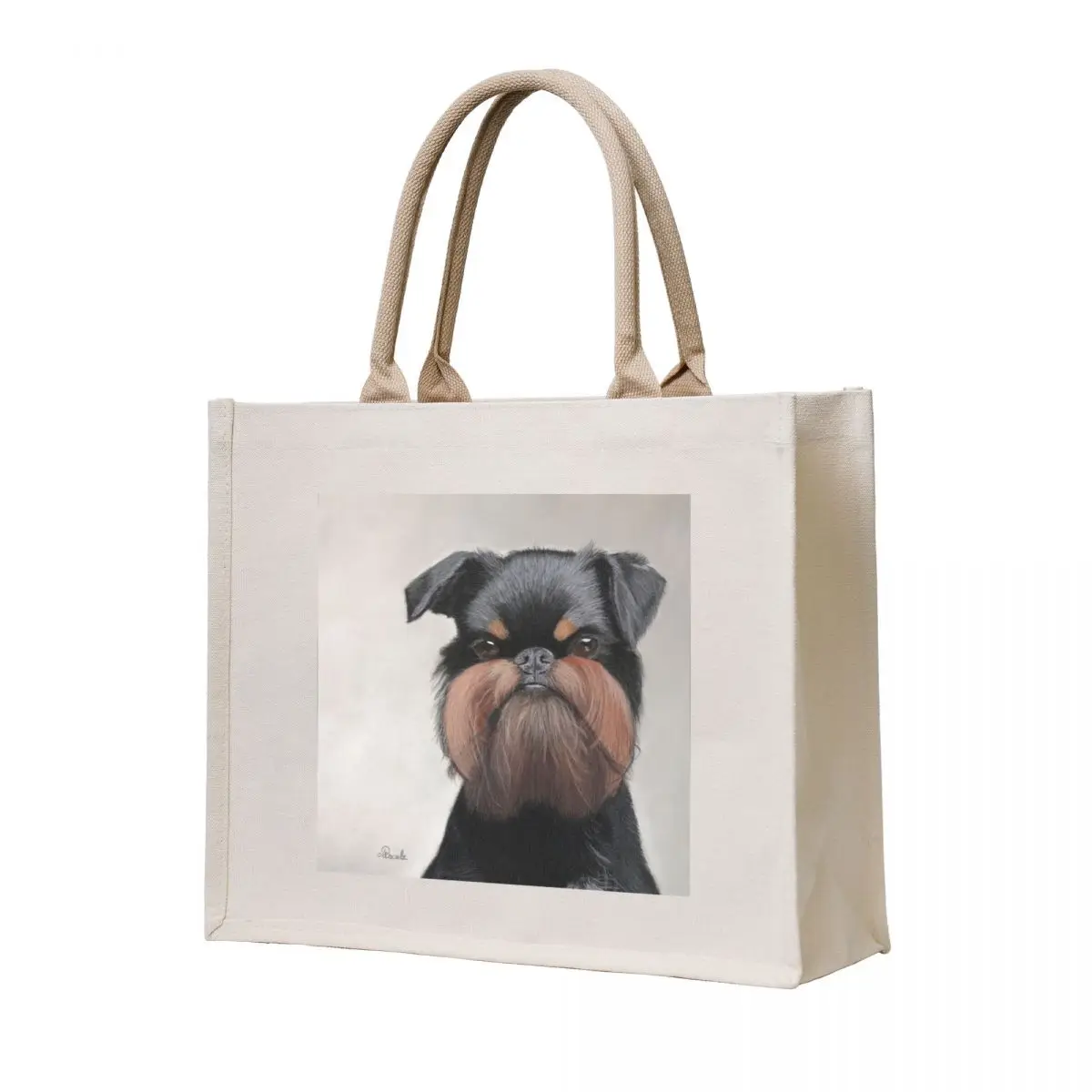 

Belgian griffon portrait Tote Bag Women's shopping bag tote bag canvas university shopper tote custom