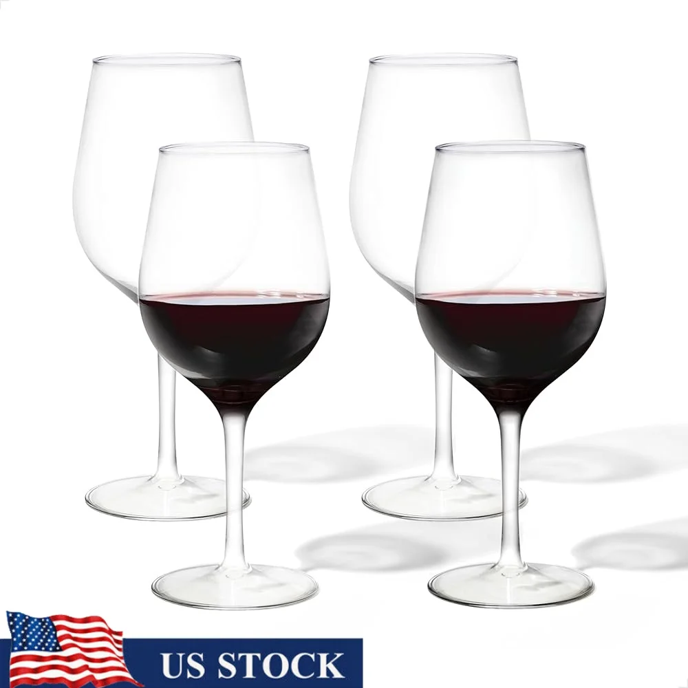 

16oz Unbreakable Plastic Cocktail Glasses Set of 4 Dishwasher Safe Tritan Material Ideal Parties Weddings Outdoor Celebrations