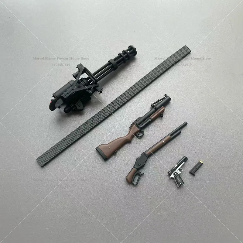 1/12 Scale Male Accessory Pistol Shotgun Miniature Rifle Model‌ Wargame Diorama Part For 6-inch Action Figure Soldier Dolls