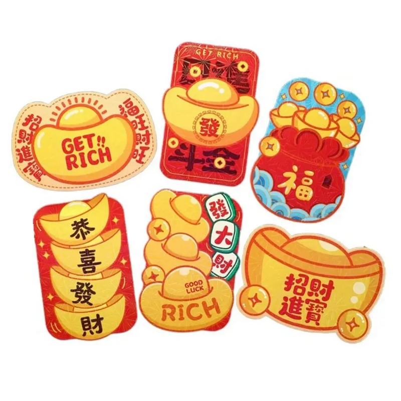 36PCS Red Envelopes Luck Money Bag Chinese Style Spring Festival Red Packet Blessing Packet