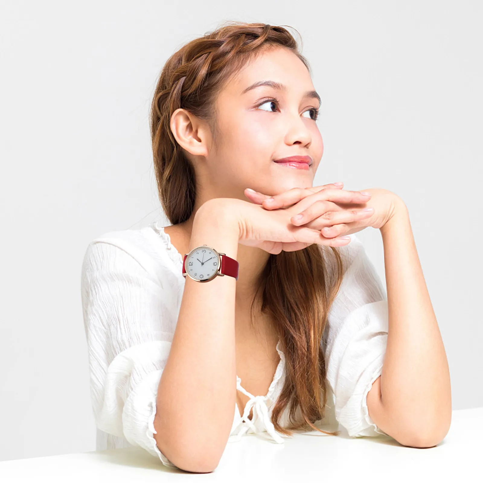 

Premium Strap Women Watch Concise Fashion Lady Wristwatch Suitable for Casual Formal Events Ideal Gift for Her New Year