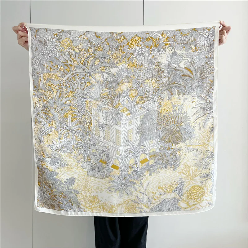 

Soft Silk Scarf 90CM Brand Mulberry Bandanas Luxury Designer Neck Clothing Accessories Foulards Femme 90cm