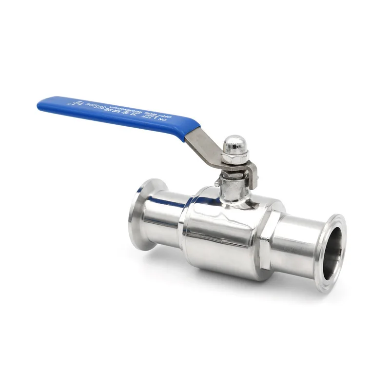 

NEW 304/316L Stainless Steel Sanitary Straight Ball Valve 19/25/32/38mm Tri Clamp Ferrule 25.4/50.5/64mm Homebrew Diary Product
