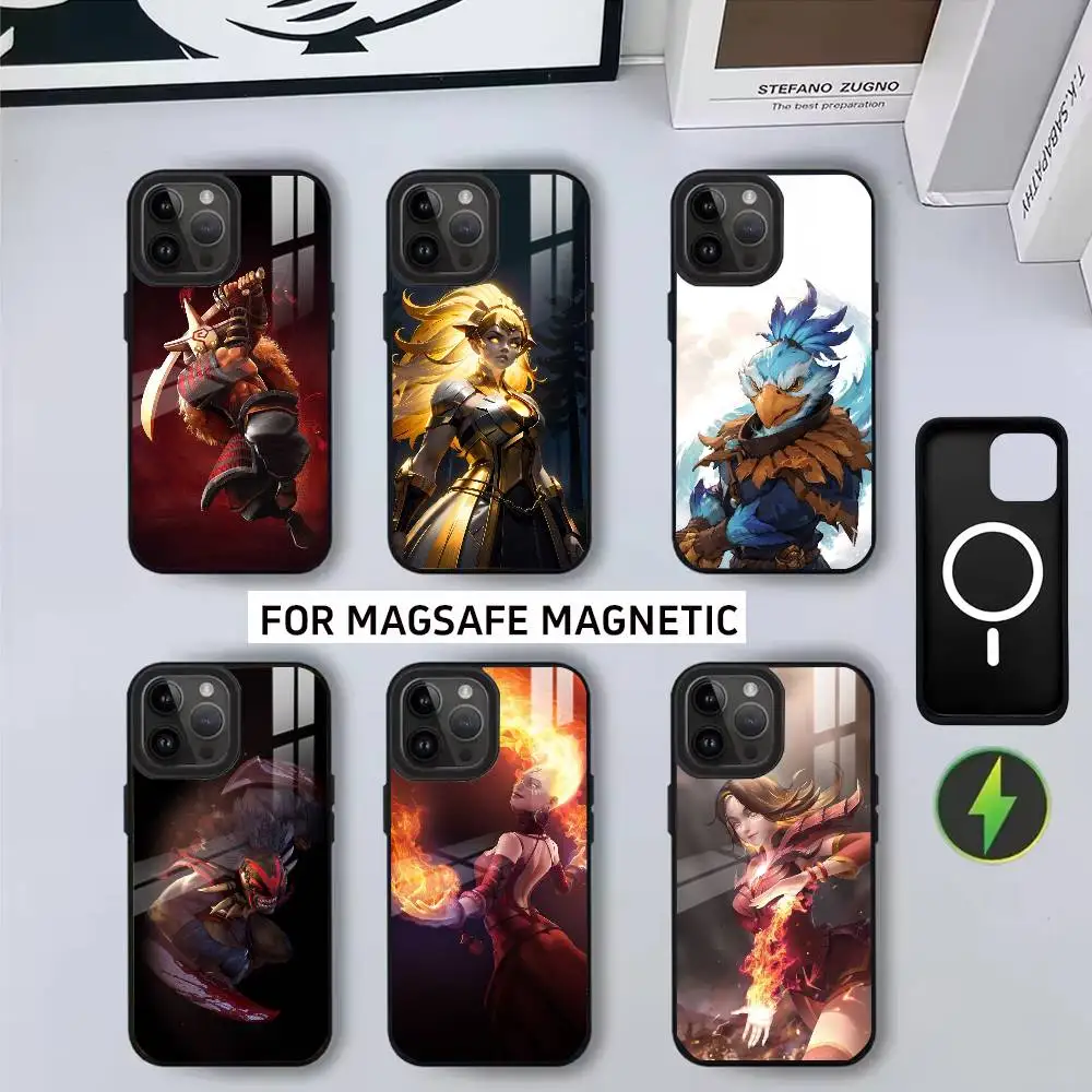 

Game D-Dota 2 Cool Phone Case For iPhone17,16,15,14,13,12,11 Plus,Pro Magnetic with Magsafe Wireless Charging