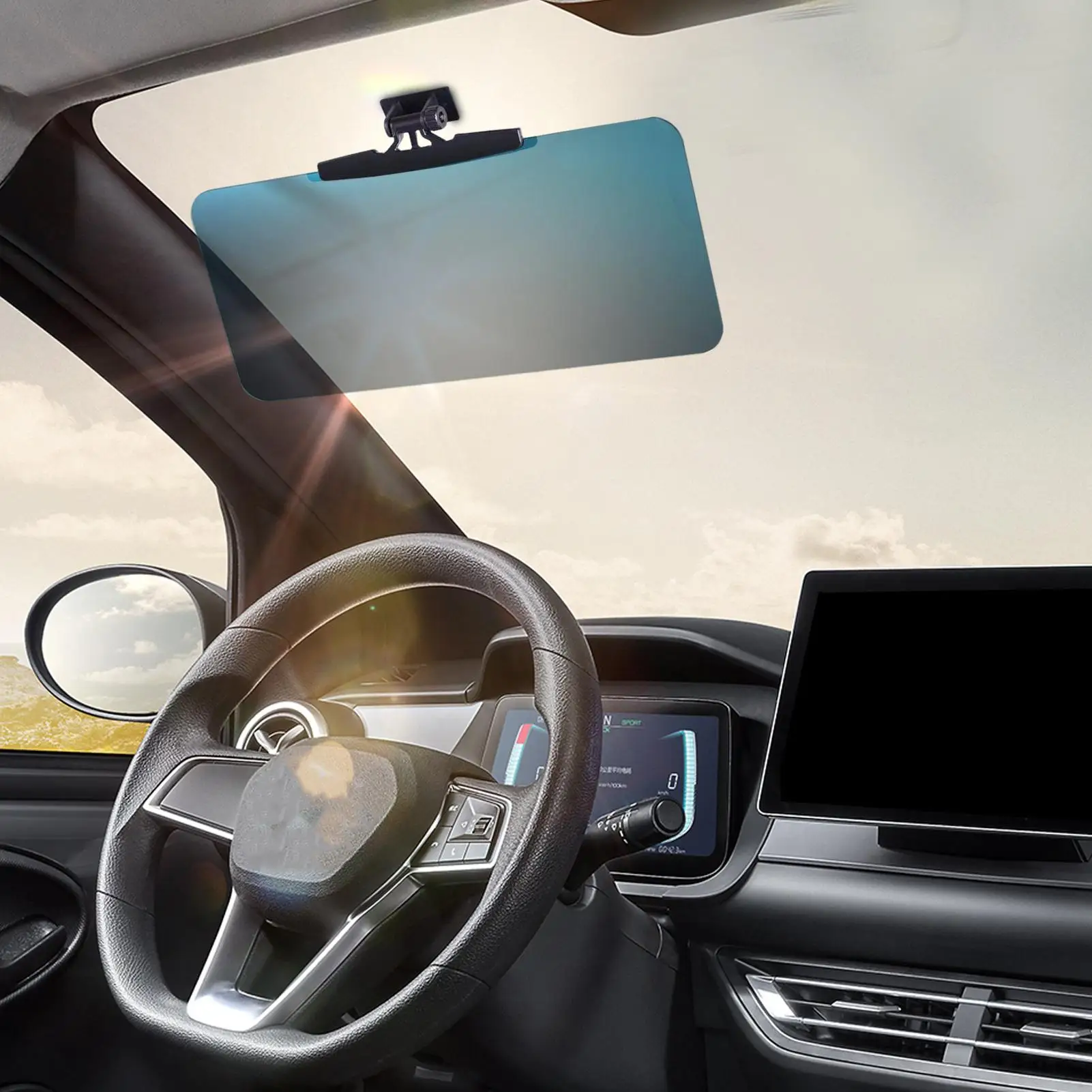 

Car Visor Extender Windshield Sun Blocker Anti-Glare Weatherproof Sunvisor Extension Car 180-Degree Rotation Car Sun Blocker