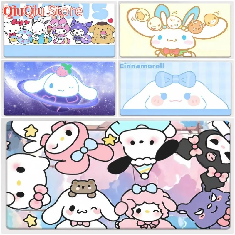 

Large Mousepad XXL Cinnamoroll Mouse Pad Keyboard Gaming Accessories Mouse Mats Game Office Computer PC Gamer Laptop Desk Mat
