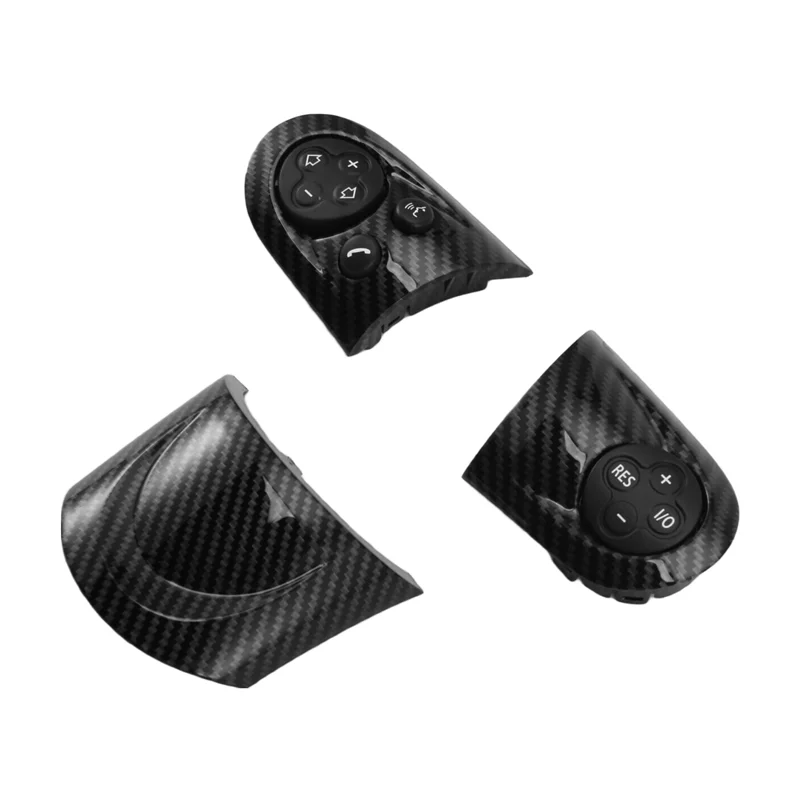

Для MINI Cooper R55 R56 R57 R58 R59 R60 R61 стиль из углеродного волокна, многофункциональный переключатель на руле, кнопка, накладка, автомобильные детали