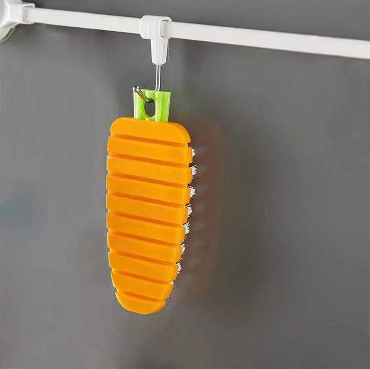 Carrot Brush Multifunctional Flexible Cleaning Brush For Potato Fruits Vegetables Kitchen Bendable Board Gap No Blind Spot Brush