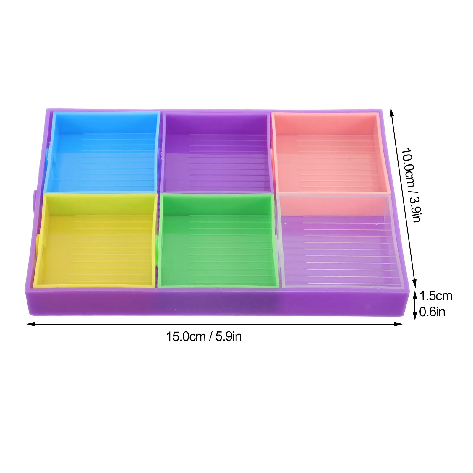 1Set Multifunctional Diamond Storage Tray Large Capacity Bead Sorting Plate for DIY Diamond Art Rhinestone Organizing Container