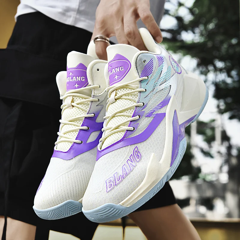 

Basketball Shoes, Anti-slip, Wear-resistant and Shock-absorbing Practical Sports Shoes, Men's and Women's Running Shoes