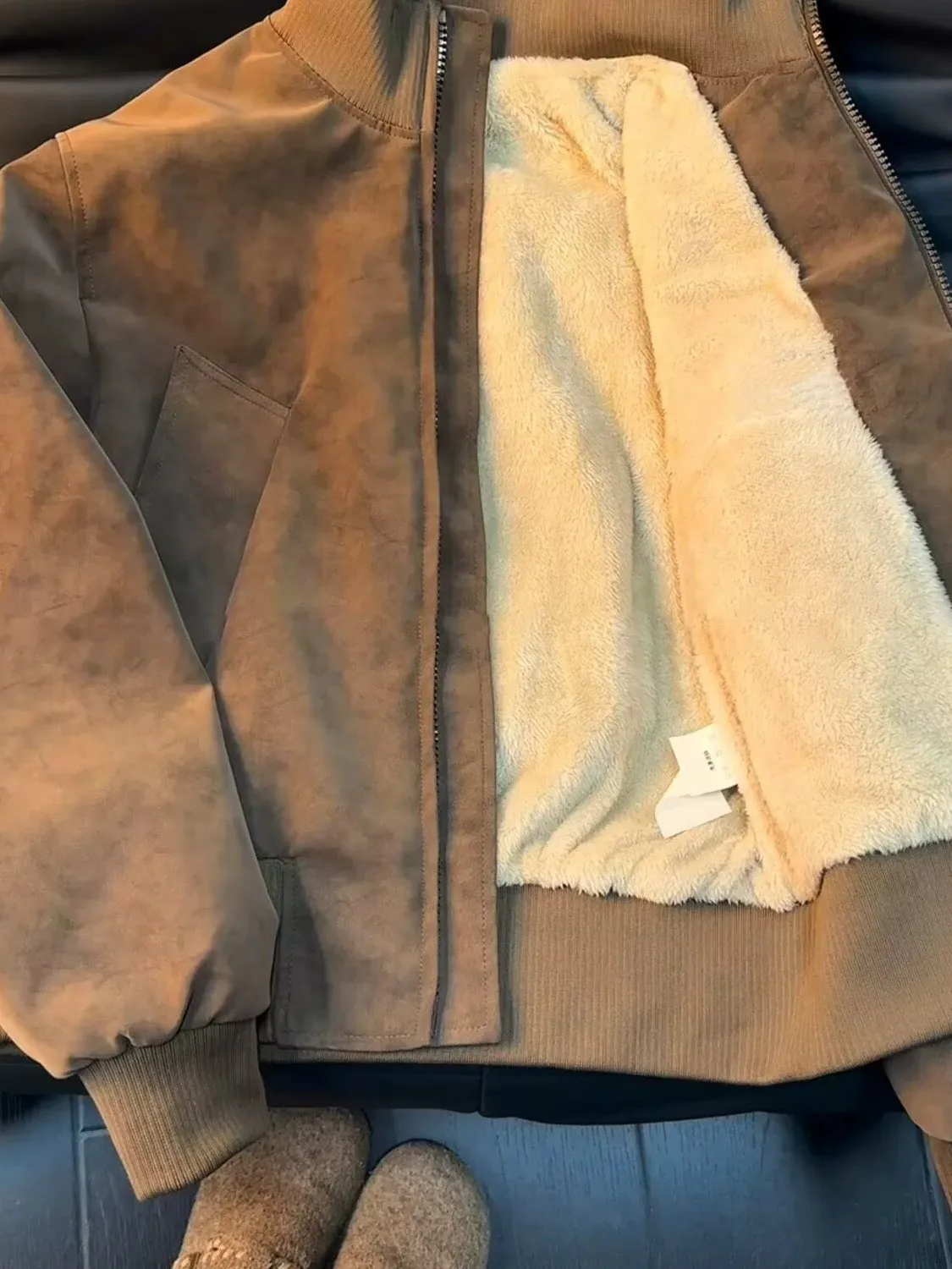 

Мужская зимняя куртка-бомбер из окрашенного хлопка с воротником-стойкой, утепленная, для пар, теплая верхняя одежда