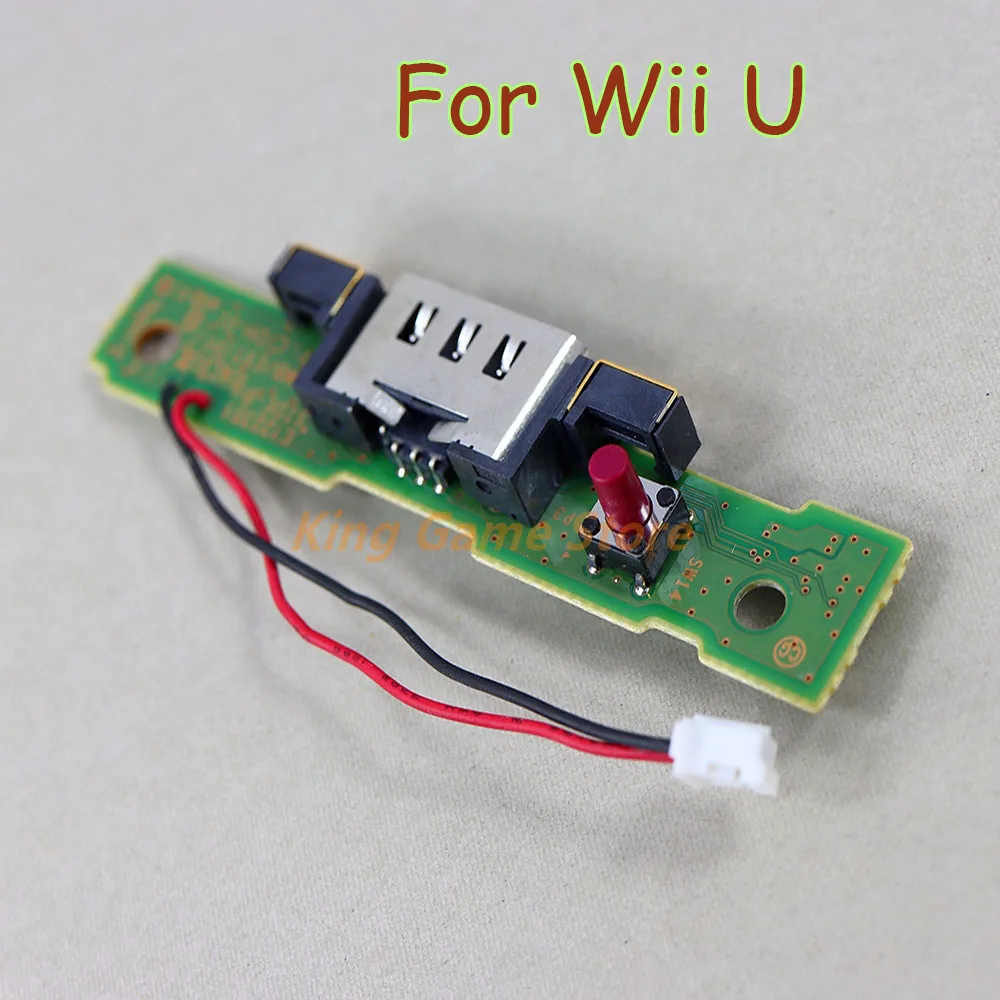 

50pcs Original Power Charger socket connector with pcb board for wii u WIIU Game Controller