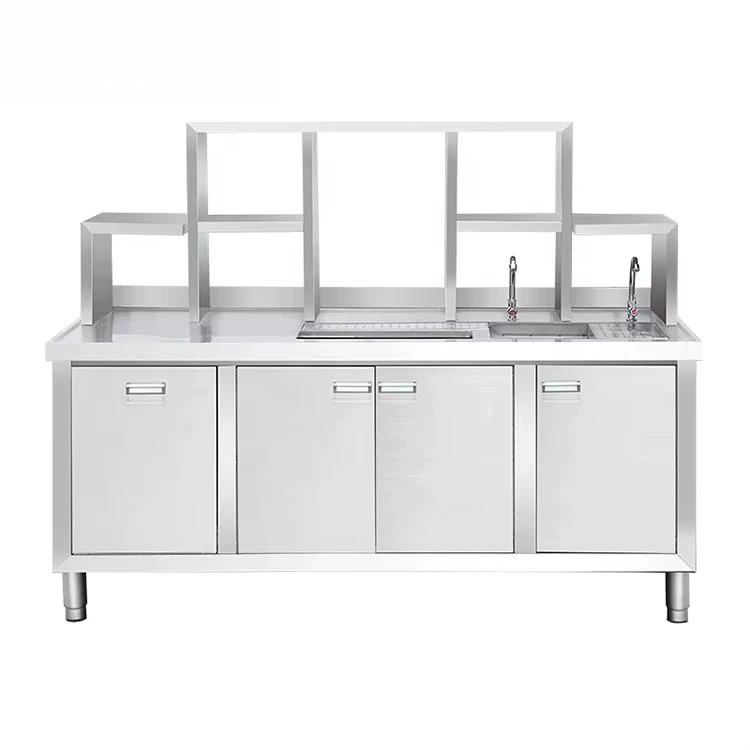 طاولة عمل لفندق الأعمال الأكثر مبيعًا من الفولاذ المقاوم للصدأ وطاولة إعداد من الفولاذ المقاوم للصدأ