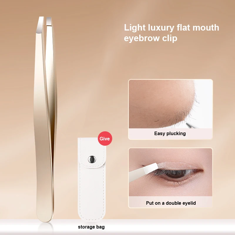 Pincettes à sourcils de haute précision, artefact de barbe, pincettes à faux cils, ensemble spécial pour hommes, épissage de cheveux diagonales