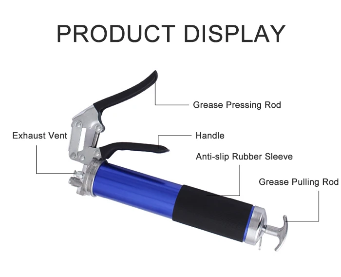 400cc Hand Operated High-Pressure Grease Gun 6000PSI – Manual Grease Gun for Industrial Use