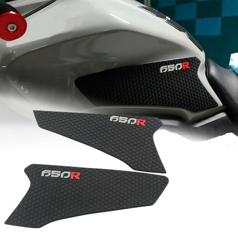 ABQB-Motorcycle Non-Slip Side Fuel Tank Stickers Waterproof Pad Rubber Sticker For HONDA CBR650R CB650R 2019-2022