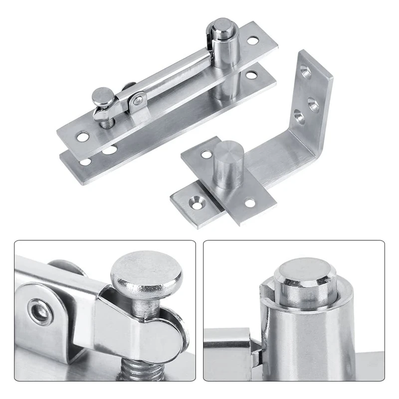 360 Degree Stainless Steel Door Hinge, 7-Shaped High-Rise Building, Household Revolving Door Hinge, Garage