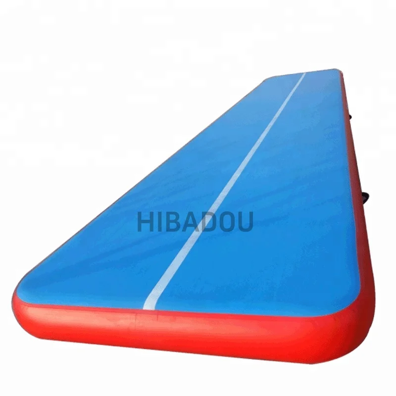 Aufblasbare Gymnastik-Luftmatte, 7 m x 2 m x 0,2 m, aufblasbare Luftkissenbahn-Gymnastik-Luftmatte, Tumbling-Matte, Gymnastikmatte für das Training mit einer Pumpe