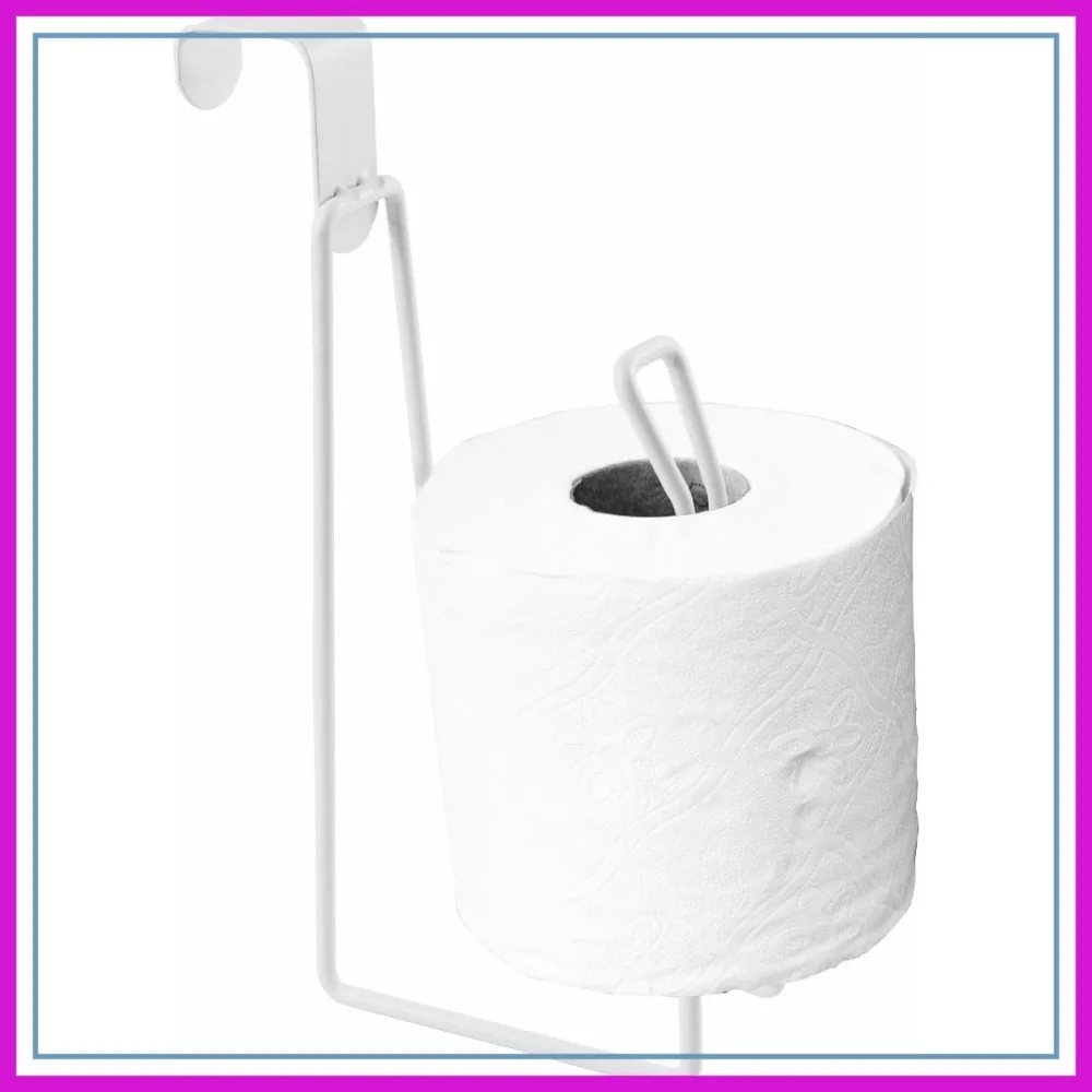 

Over The Tank Toilet Paper Holder Stand, Bathroom Metal Dispenser for Storage