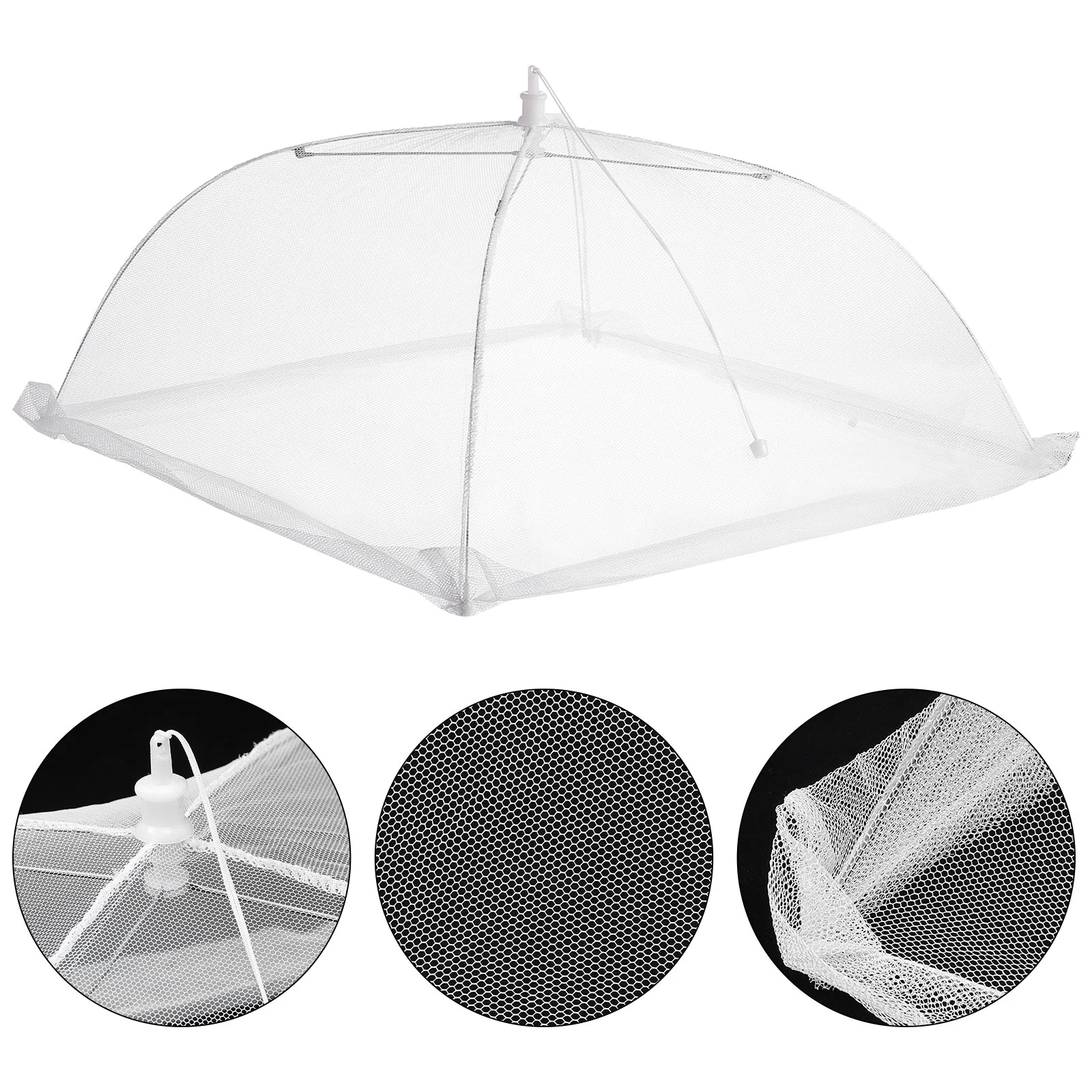 

6 Pcs Mesh Food Cover Pack Household Appliance Screen Breathable Covers Meals Restaurant Folding