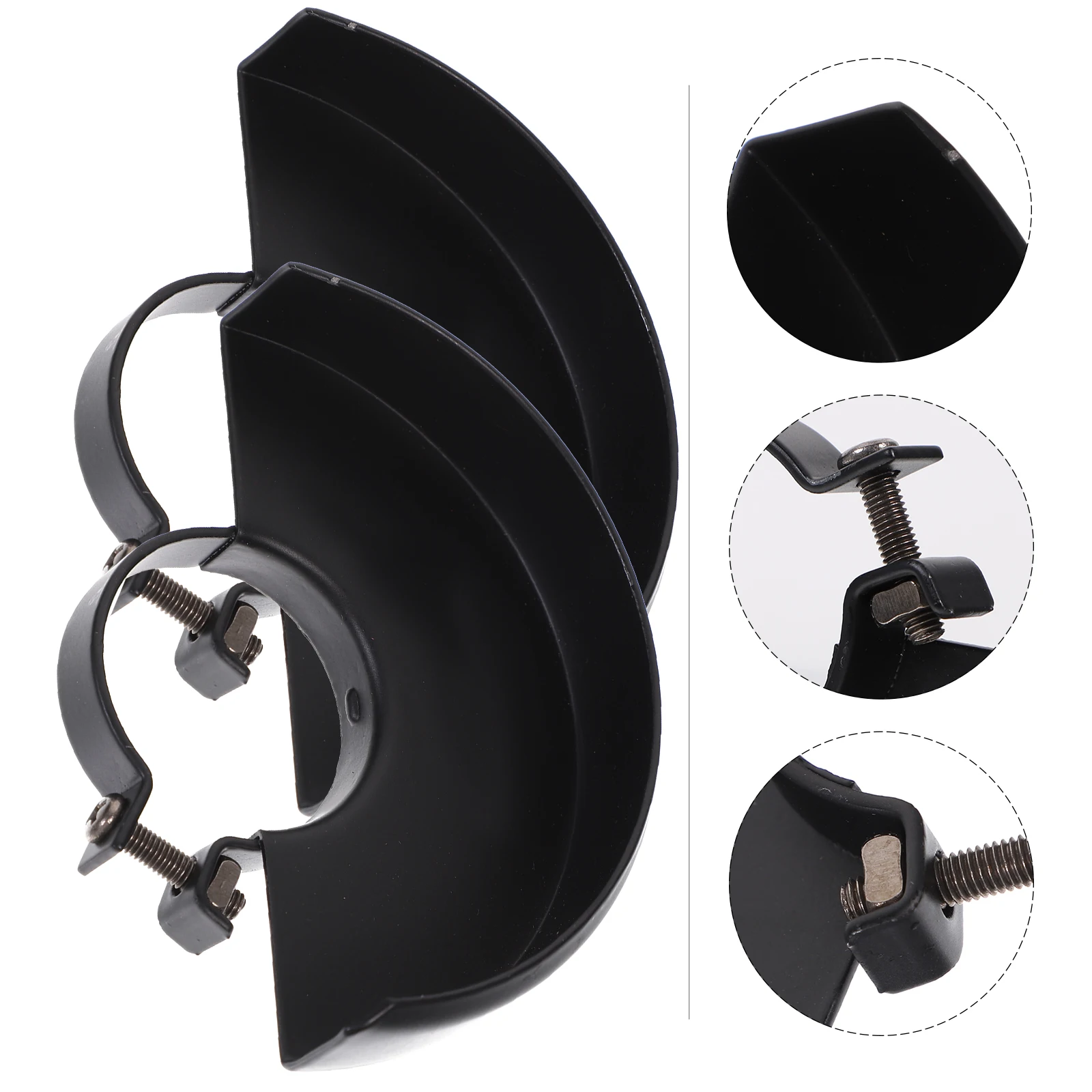 3 Pcs Angle Grinder Dust Cover Shroud Safety Guard for Power Tools Metal Hand Protection Anti Dust Long Design Compatible Tools
