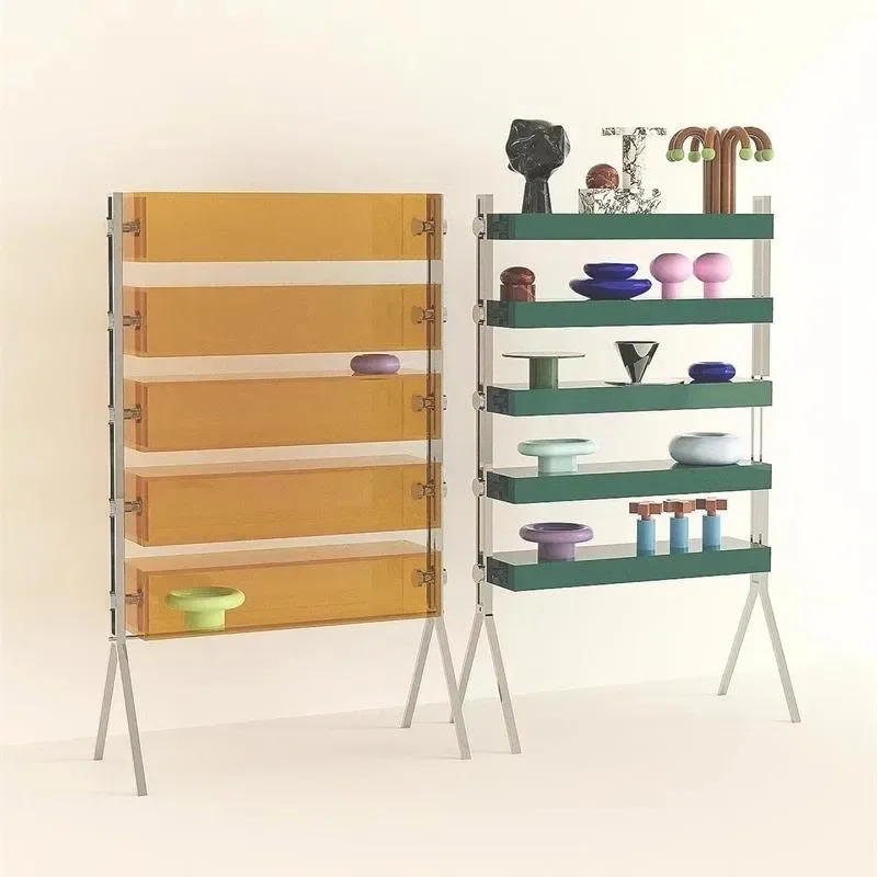Creative Shelf for Living Room for Home Space Saving Durable Build Load Bearing Non-Slip Feet Noise Free Smooth Surface