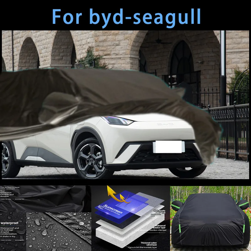 

For byd-seagull Outdoor Protection Full Car Covers Snow Cover Sunshade Waterproof Dustproof Exterior Car accessories