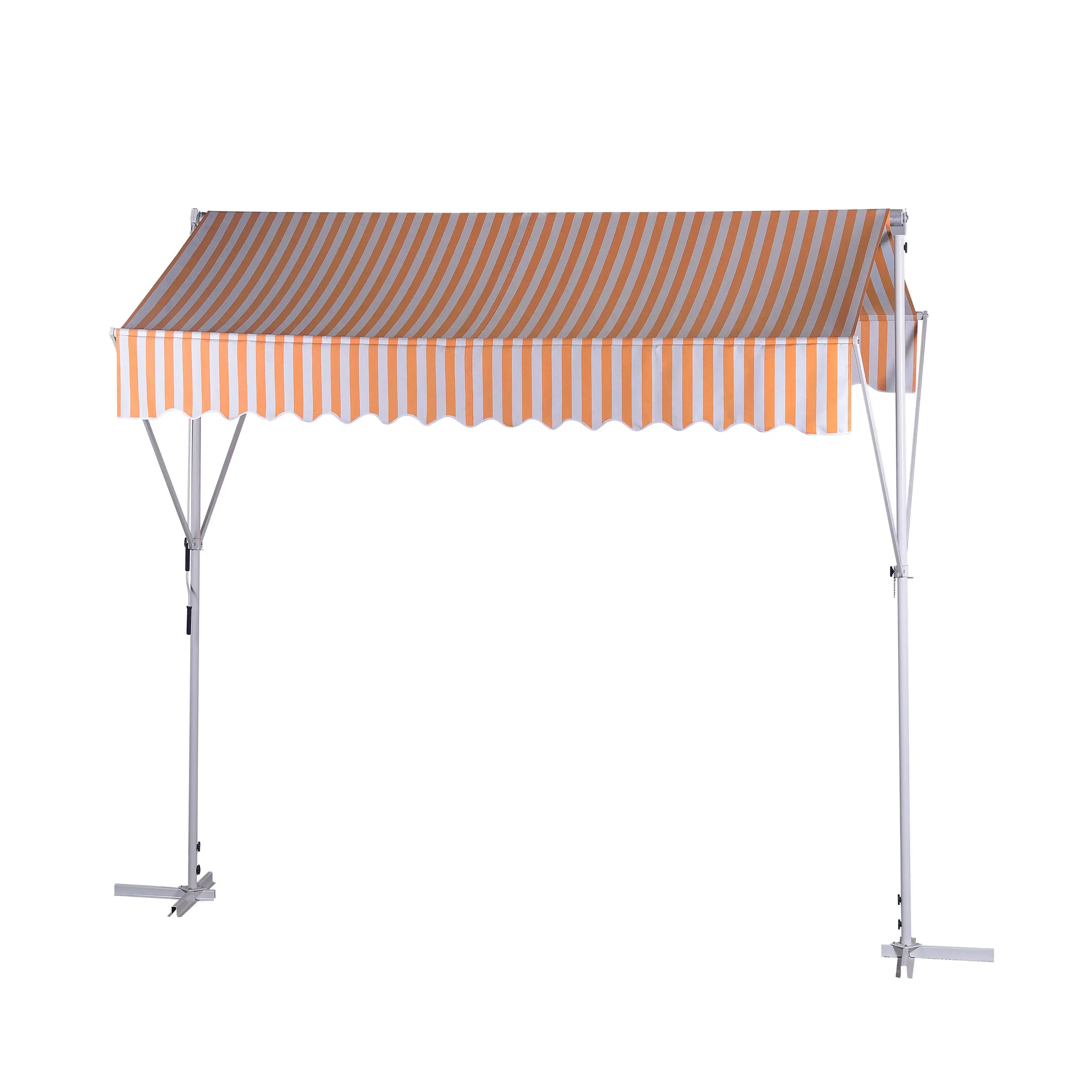 Sunawning Garden Sun Shade Pergola Roof New Hot Product Easy Fit Vertical Retractable Awning 5400 Manual Operation Steel