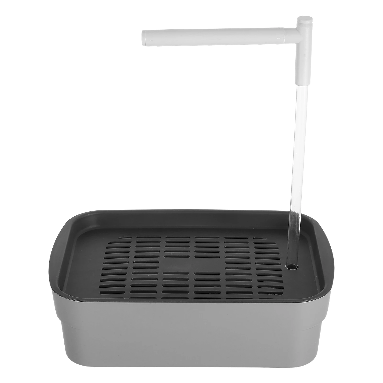 

Parrot Automatic Bathtub Bird Bath Shower Grey Plastic Bathing Tub for Parakeets Cockatiels Pigeons Lovebirds Pet Supplies