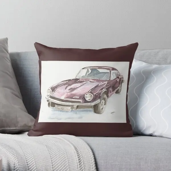 

Gt6 Classic Car Printing Throw Pillow Cover Office Decor Fashion Waist Fashion Home Sofa Throw Pillows not include One Side