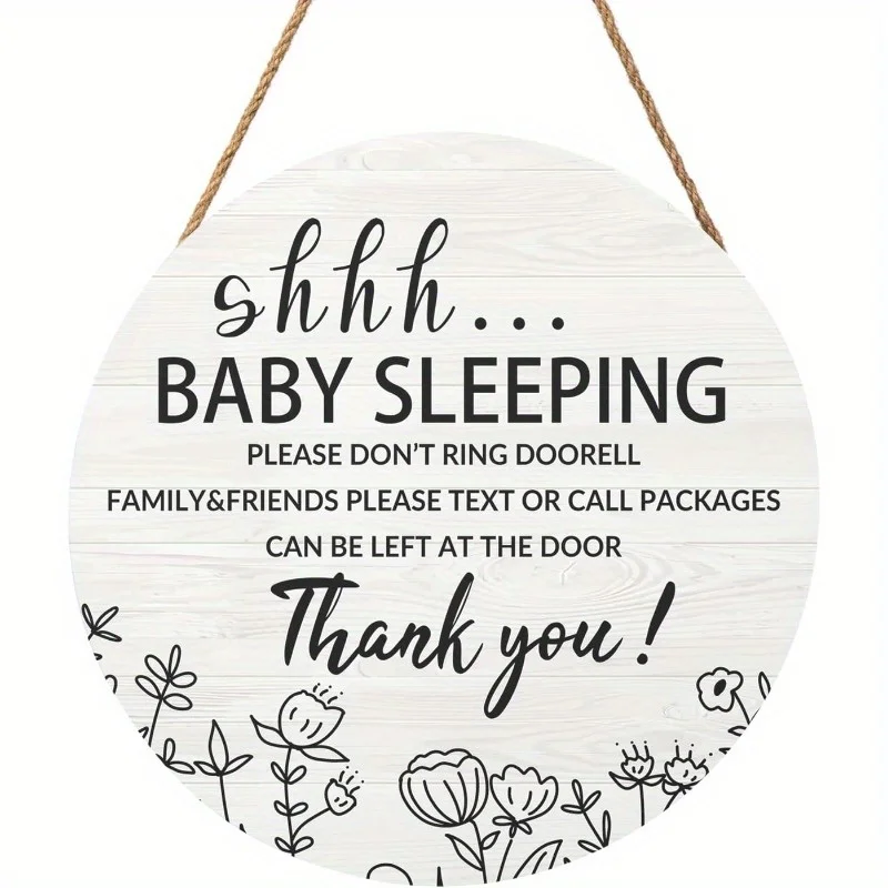 2D Flat, A 2D Flat Wooden Sign - Rustic Wooden Children's Sleep Sign - 